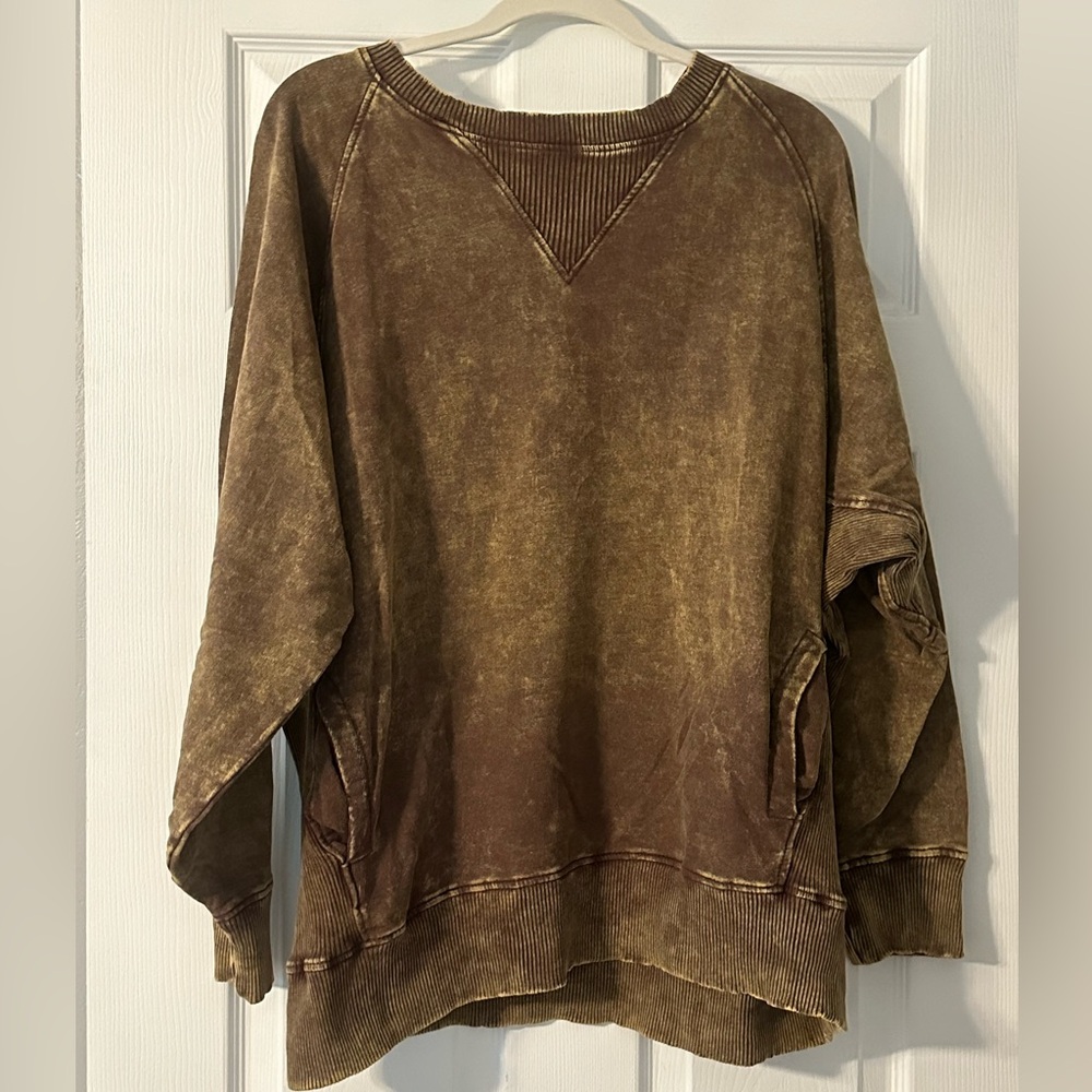 Zenana Outfitters Tan Knit Sweater 3X